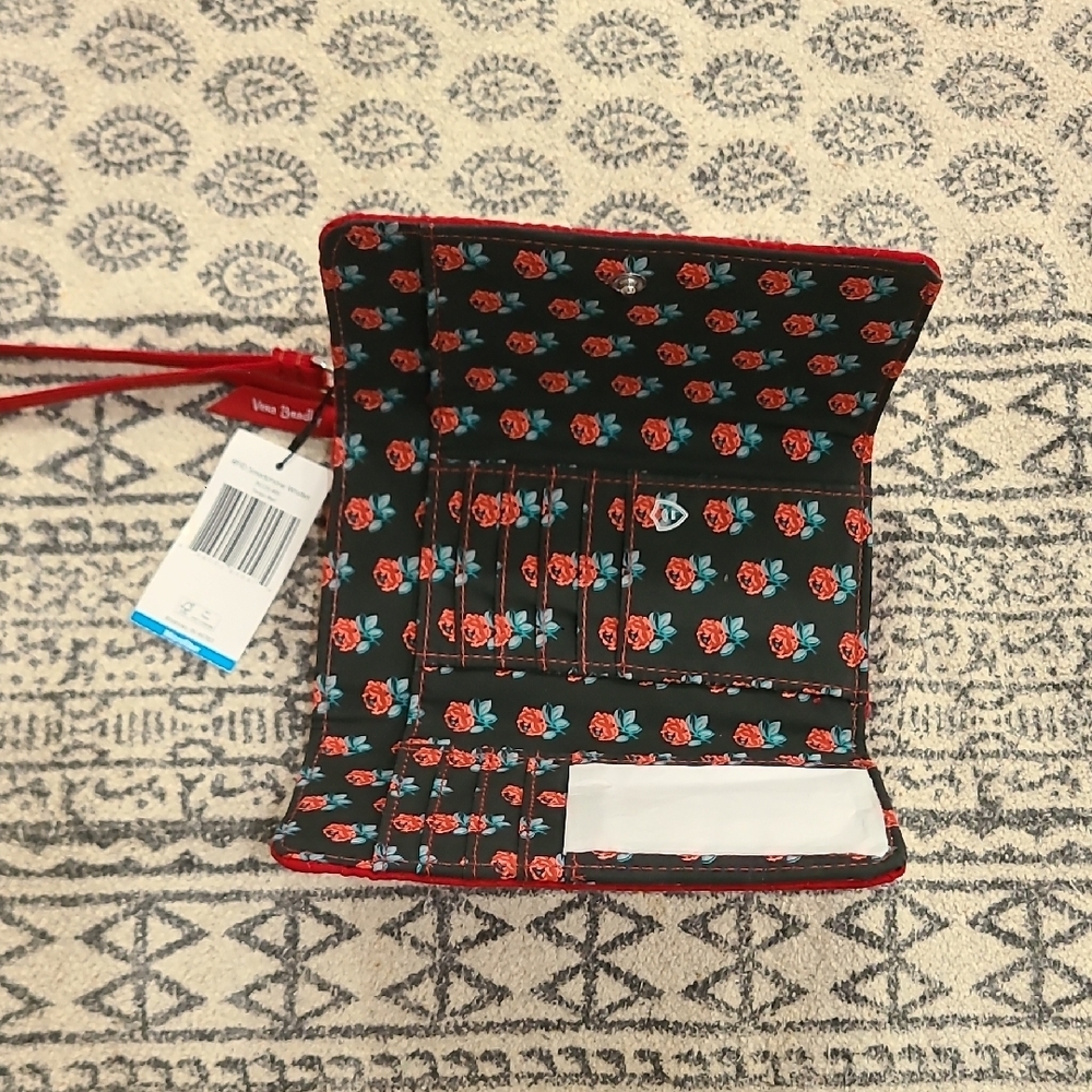Vera Bradley  RFID Smartphone Wristlet Tango Red Wallet. - Picture 3 of 7